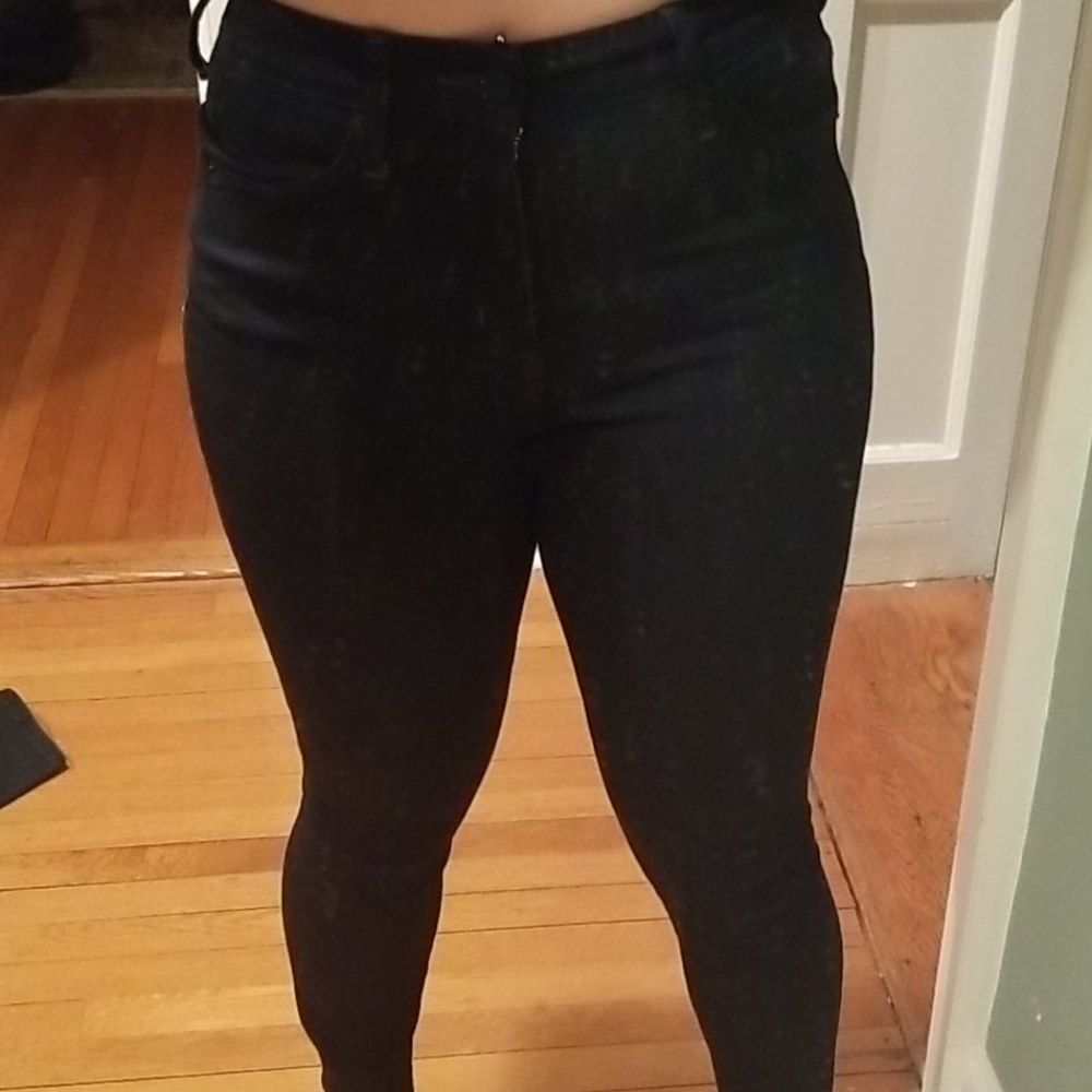 Dark Wash Curvy High Waisted Skinny Jeans
